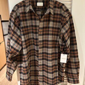 Aime Leon Dore Plaid Flannel Cotton Overshirt Men's XL